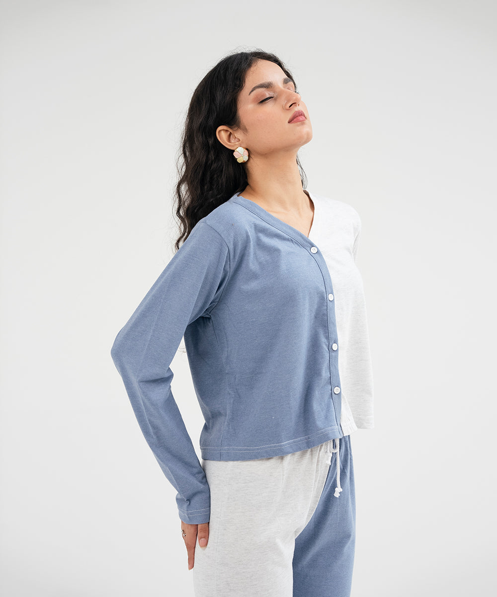 Fitted Color Block Top - Halo Retail