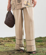 Statement Beige Pants - Halo Retail
