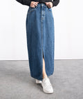 Light Wash Midi Skirt - Halo Retail