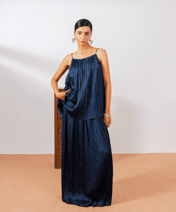 Blue Spaghetti Top