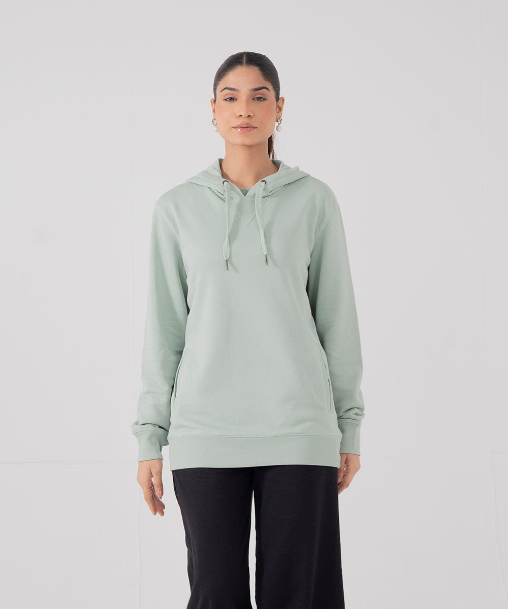 100% Organic Cotton Terry Hoodie (F) - Halo Retail