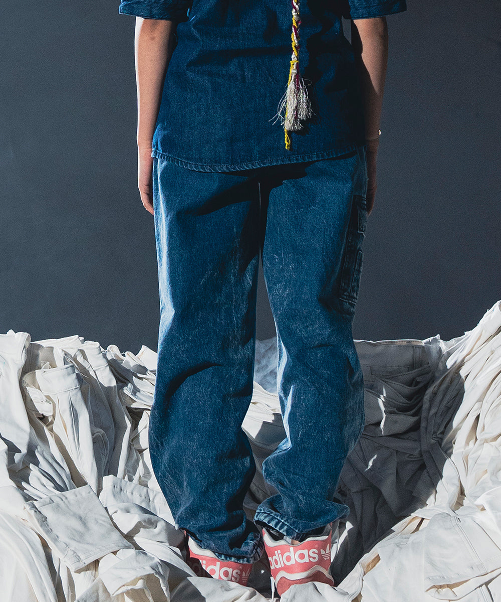 Side Pocket Denim Pants - Halo Retail