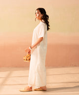 White Chikan Kari Tunic - Halo Retail