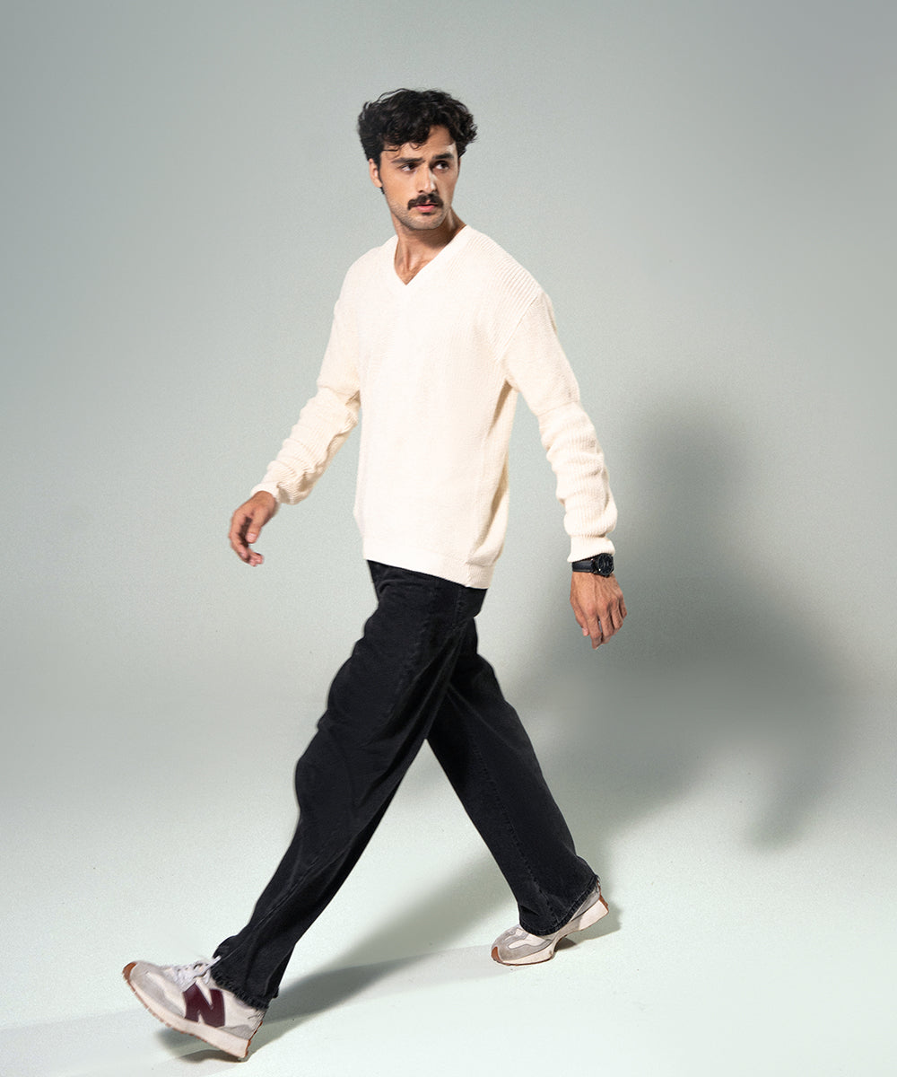 Grain Knit Sweater (M) - Halo Retail