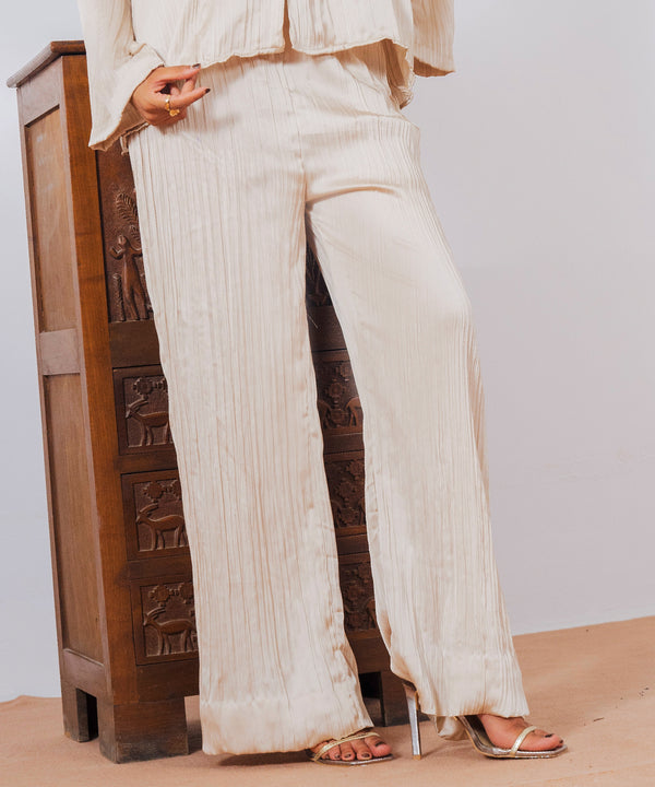 Cream Crush Trouser