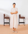 Multi-Stripped Front Open Dress - Halo Retail