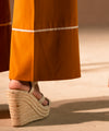 Caramel Striped Crepe Pants - Halo Retail