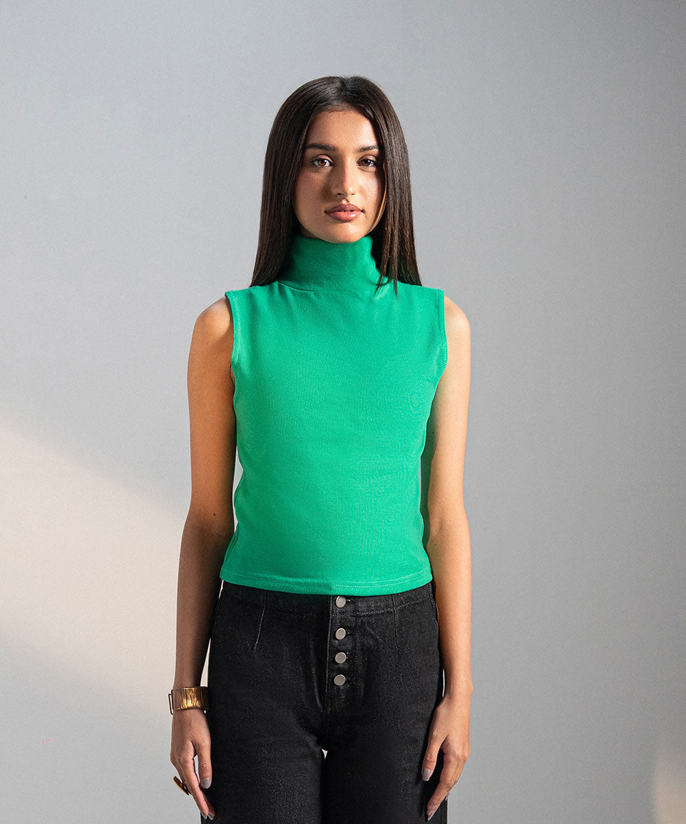 Green Script Top - Halo Retail