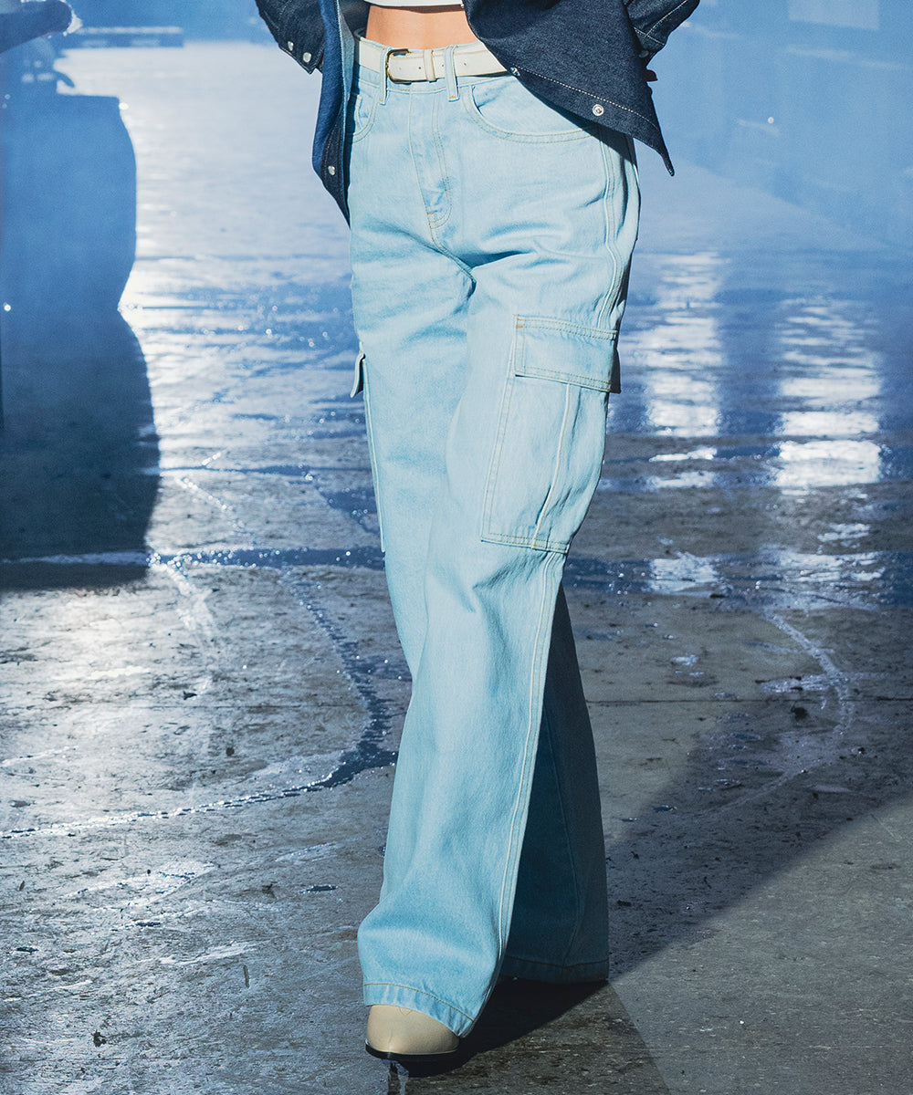 Sky Blue Cargo Pants - Halo Retail