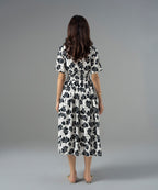 Bold Bloom Waist-Tie Dress - Halo Retail