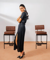 Midnight Crush Slit Dress - Halo Retail