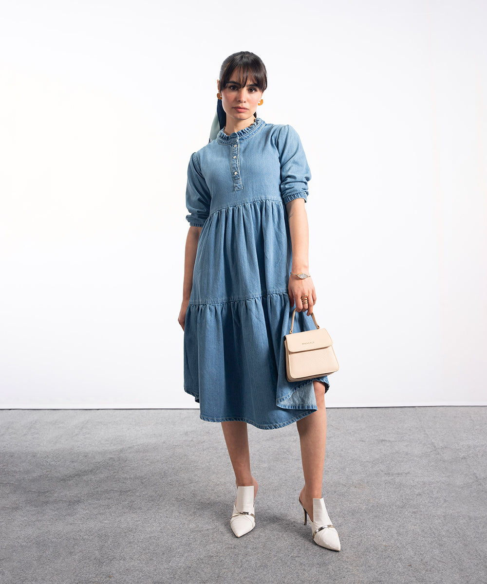 Denim Tier Frock