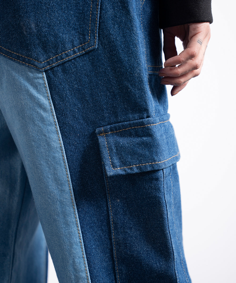 Two - Tone Cargo Pants - Halo Retail