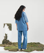 Dual-Tone Patchwork Shirt - Halo Retail