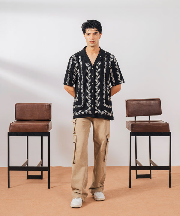 Sunset Stripe Cuban Shirt