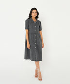 Charcoal Denim Dress - Halo Retail