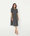 Charcoal Denim Dress - Halo Retail
