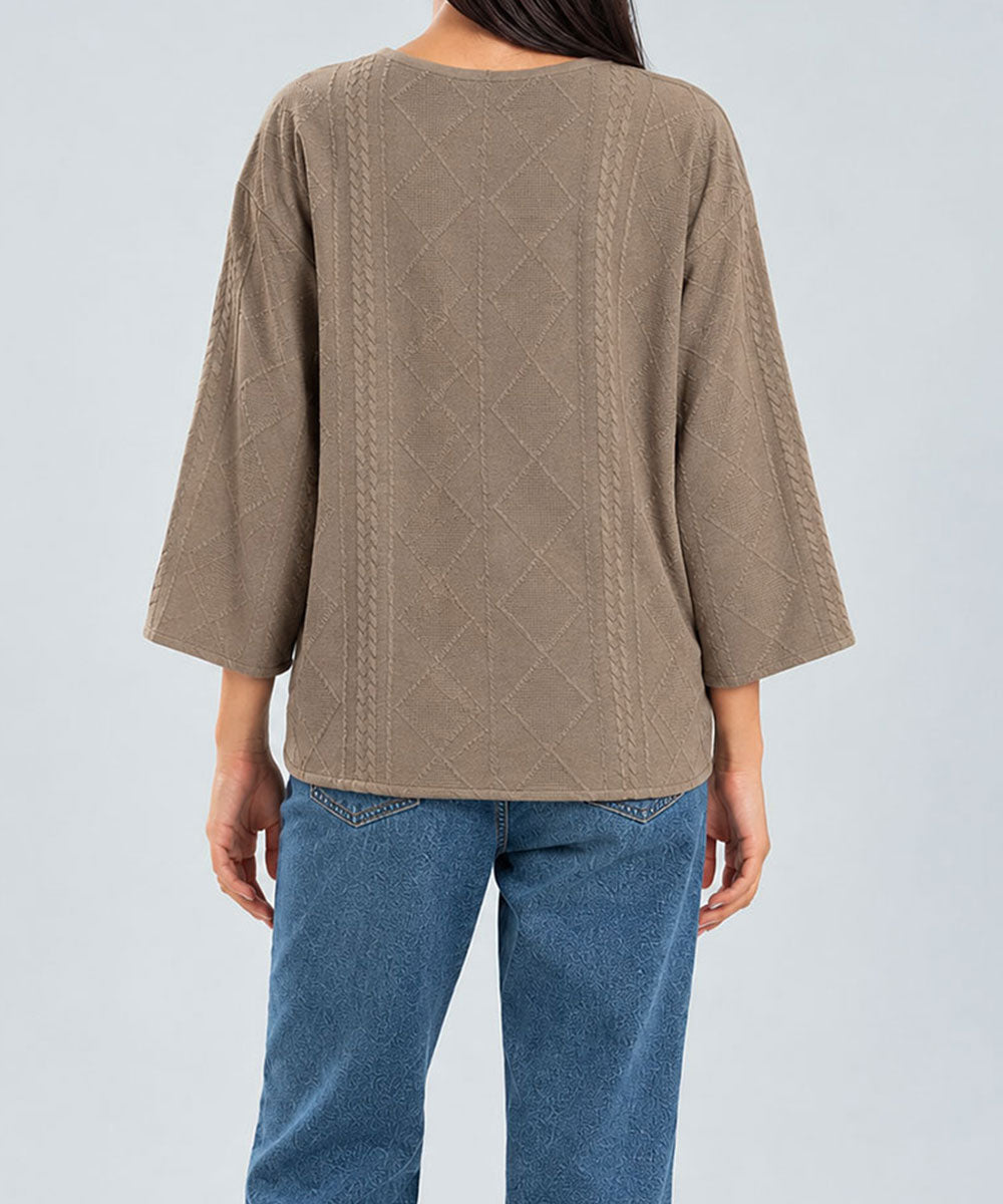 Taupe Cinch Top