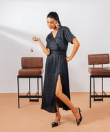 Midnight Crush Slit Dress - Halo Retail