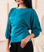 Cyan Tie Top - Halo Retail
