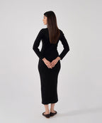Noir Bodycon Maxi Dress - Halo Retail