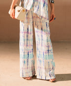 Printed Wide Leg Trouser - Halo Retail