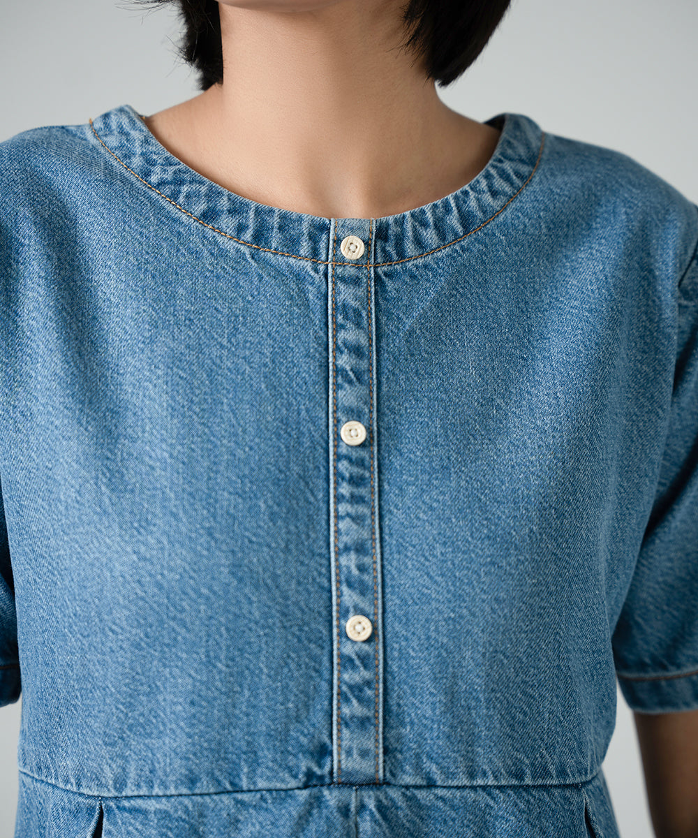 Low Tone Denim Dress