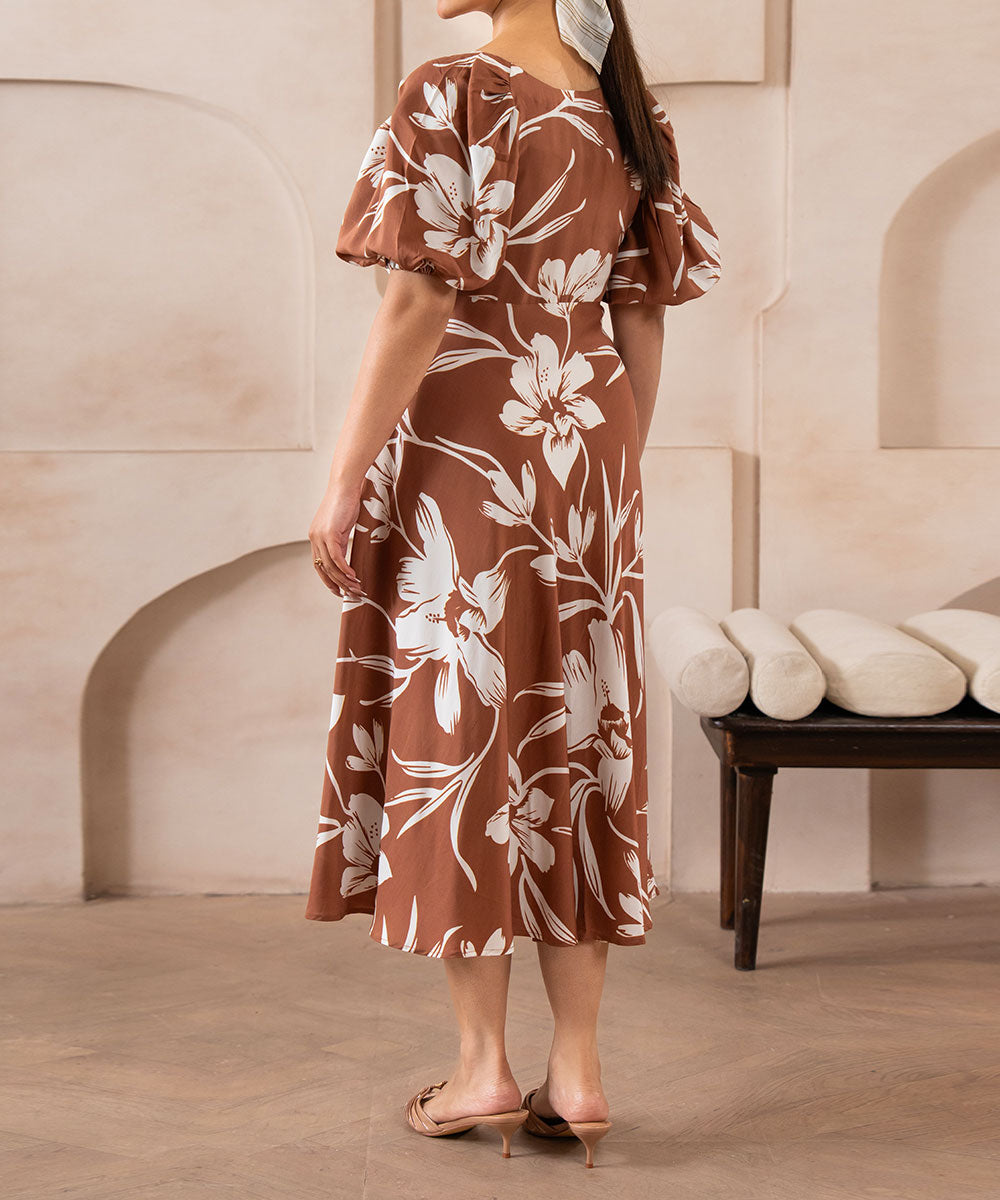 Cocoa Bloom Dress - Halo Retail