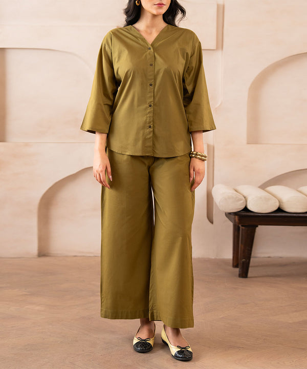 Khaki Ease Trouser - Halo Retail
