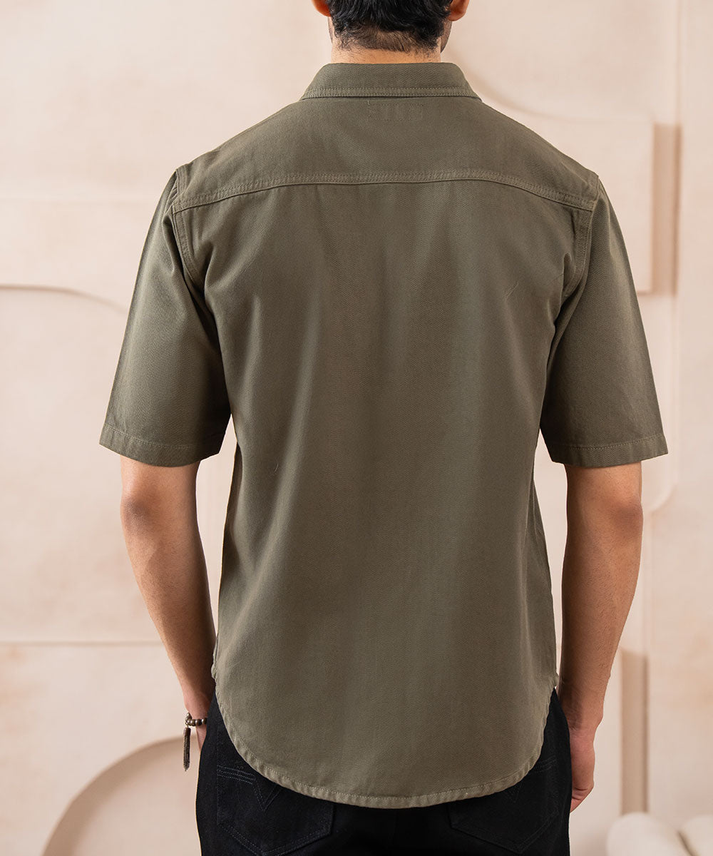 Covert Green Overshirt - Halo Retail
