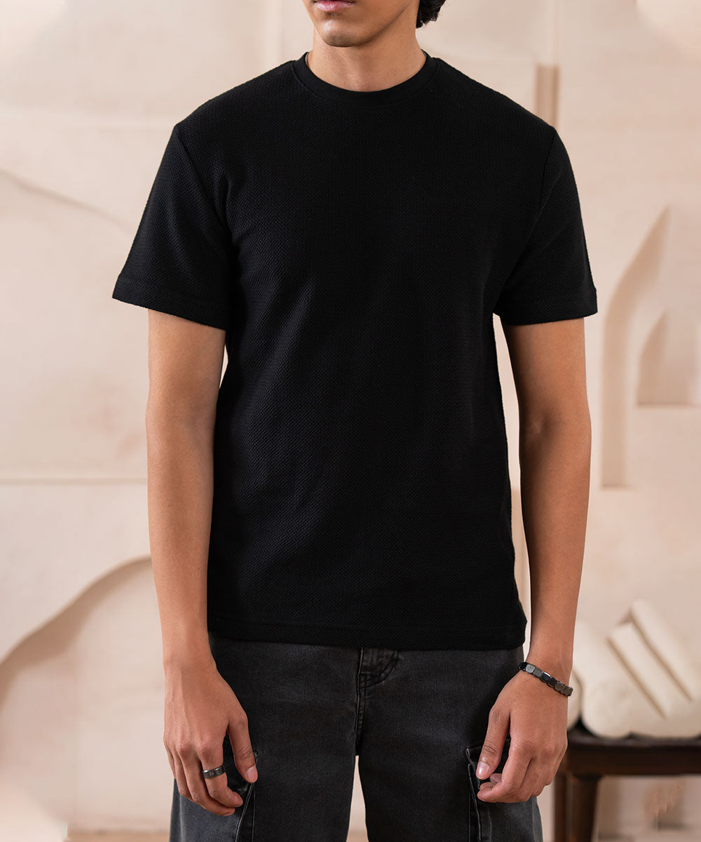 Black Grain Tee - Halo Retail