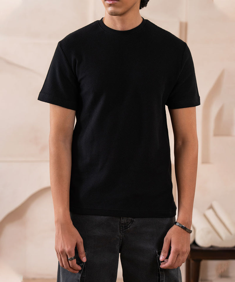 Black Grain Tee - Halo Retail
