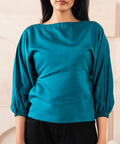 Cyan Tie Top - Halo Retail
