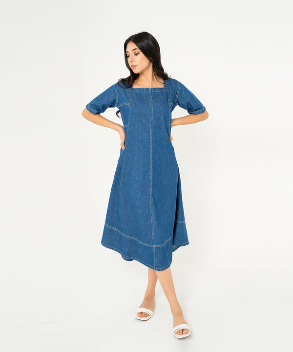 Dark Wash Denim Frock