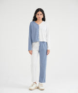 Slim Fit Color Block Trouser - Halo Retail