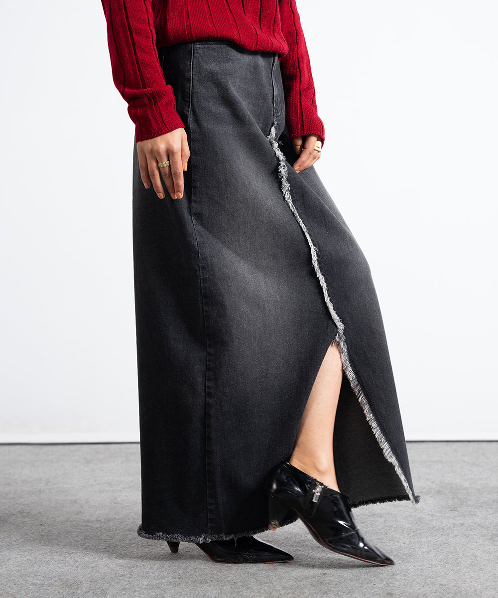 Front Open Frey Skirt