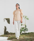 Eyelet Chikan Kari Top - Halo Retail