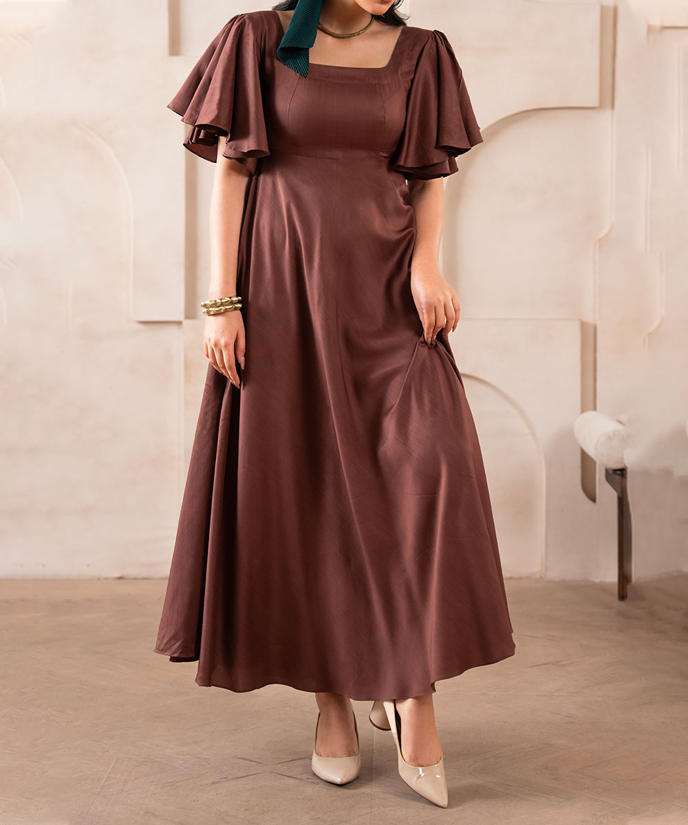 Terra Umber Luxe Dress - Halo Retail