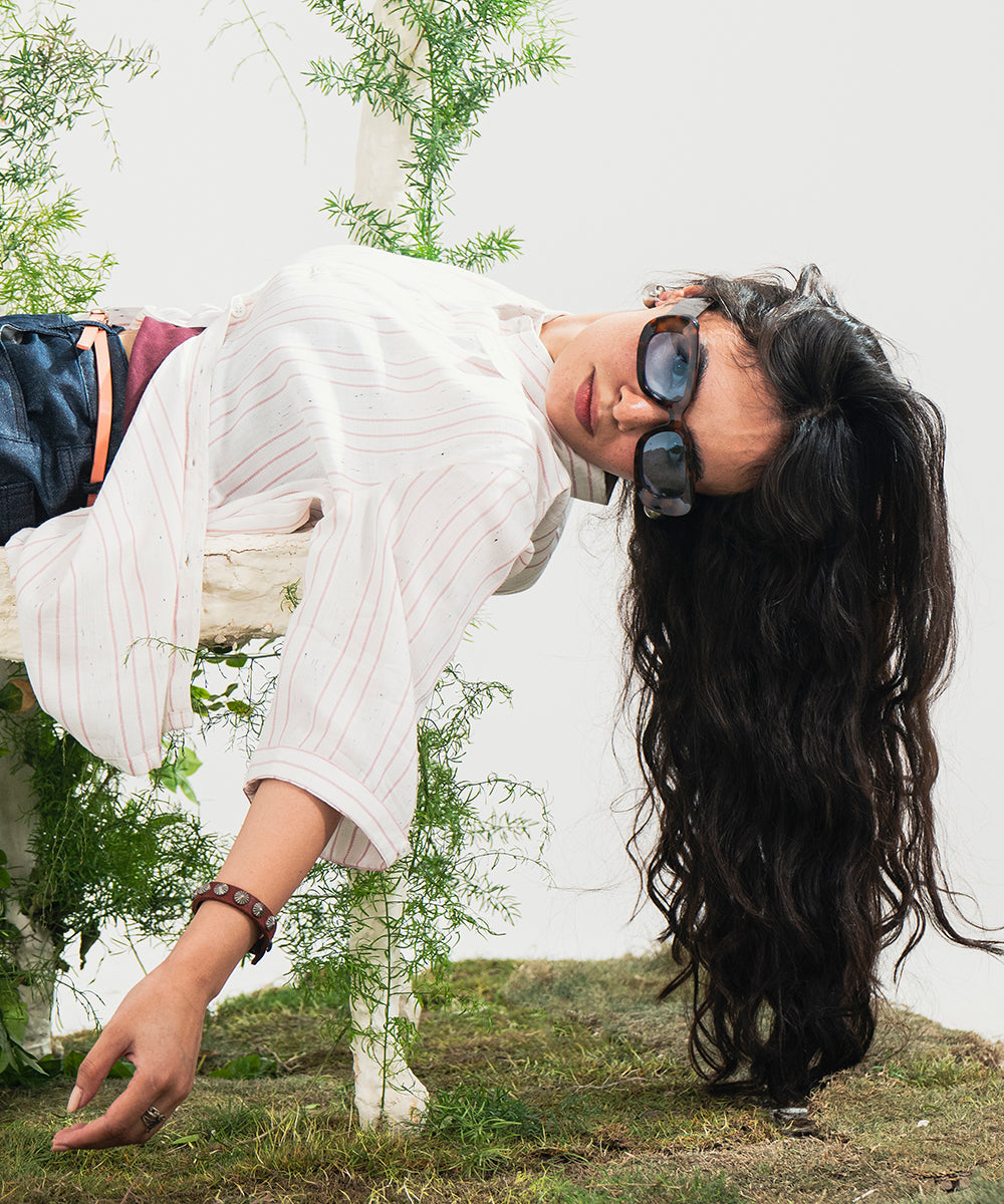 Stripped Button Down Shirt - Halo Retail