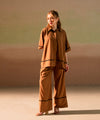 Mocha Button Down Shirt - Halo Retail
