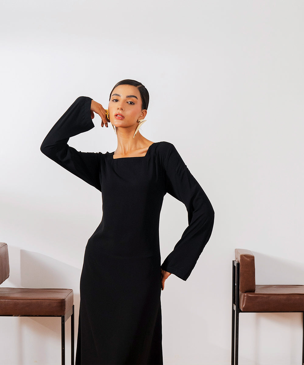 Drawstring Detail Dress - Halo Retail