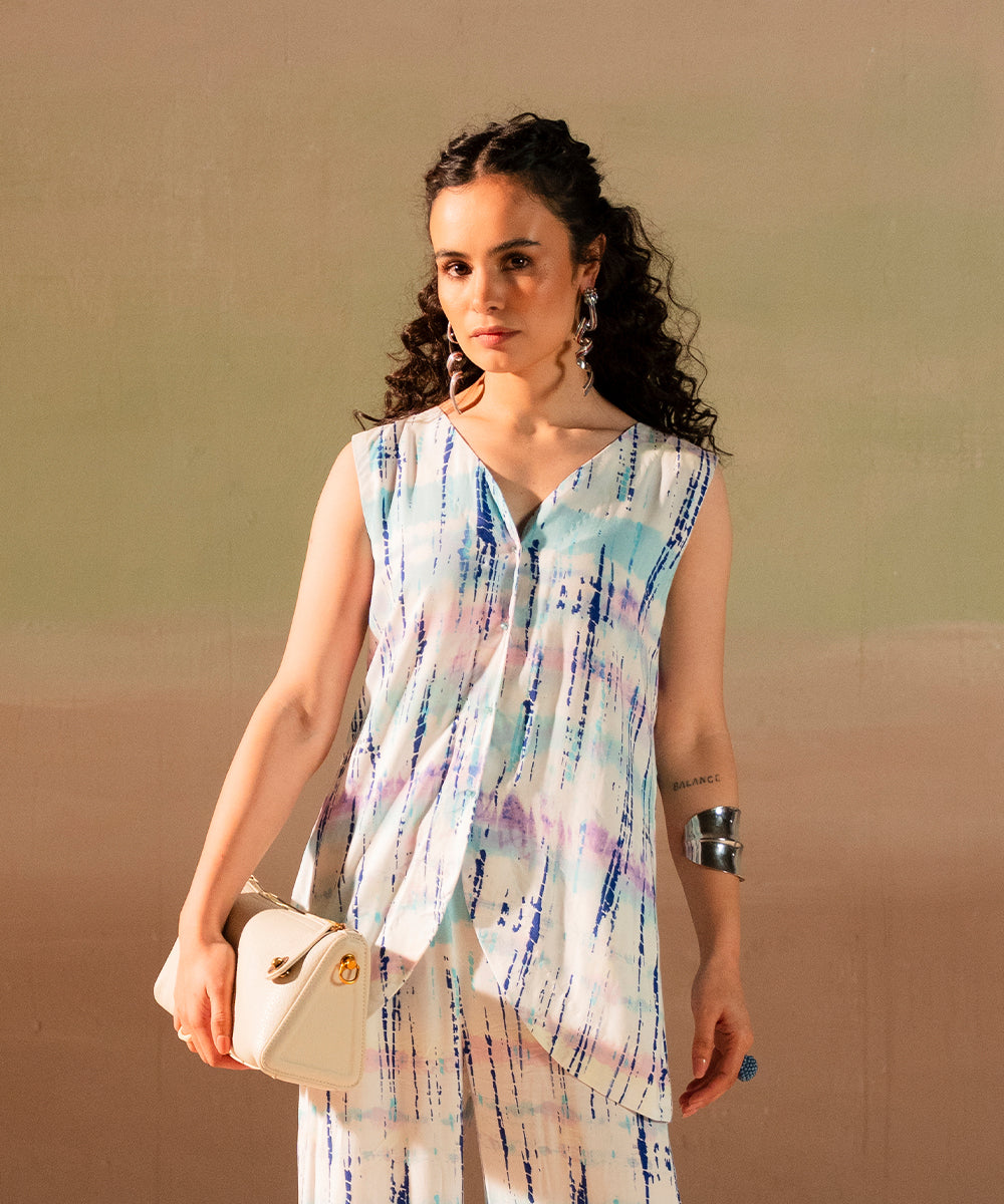 Printed Sleeveless Top - Halo Retail