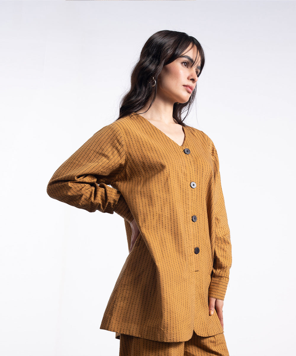 Textured Button Down Shirt - Halo Retail