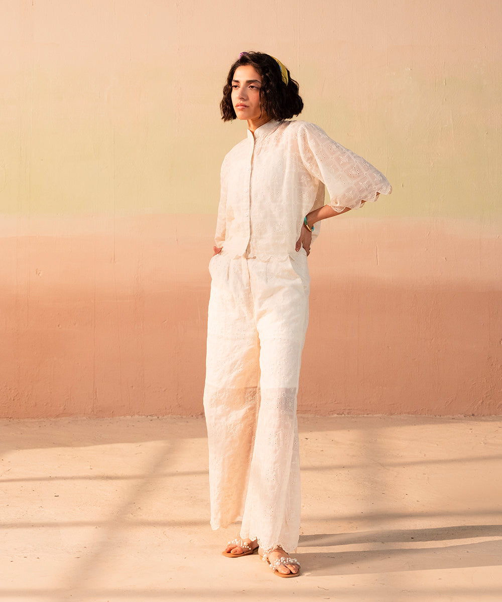 Chikan Kari Short Length Top - Halo Retail