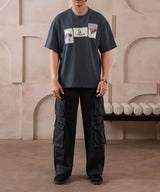 Faded Charcoal Wide Leg Denim - Halo Retail