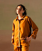 Caramel Striped Button Down shirt - Halo Retail