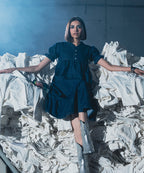 Dark Wash Denim Tier Frock - Halo Retail