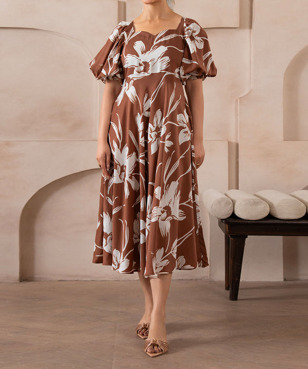 Cocoa Bloom Dress - Halo Retail