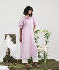 Stripped Lilac Raglan Dress - Halo Retail