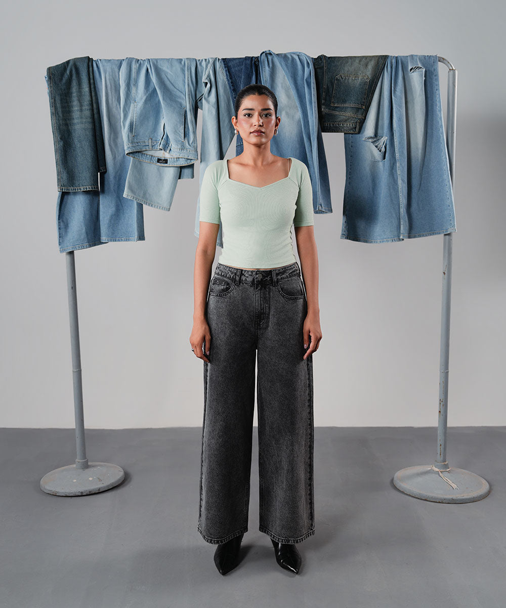 Relaxed Charcoal Denim